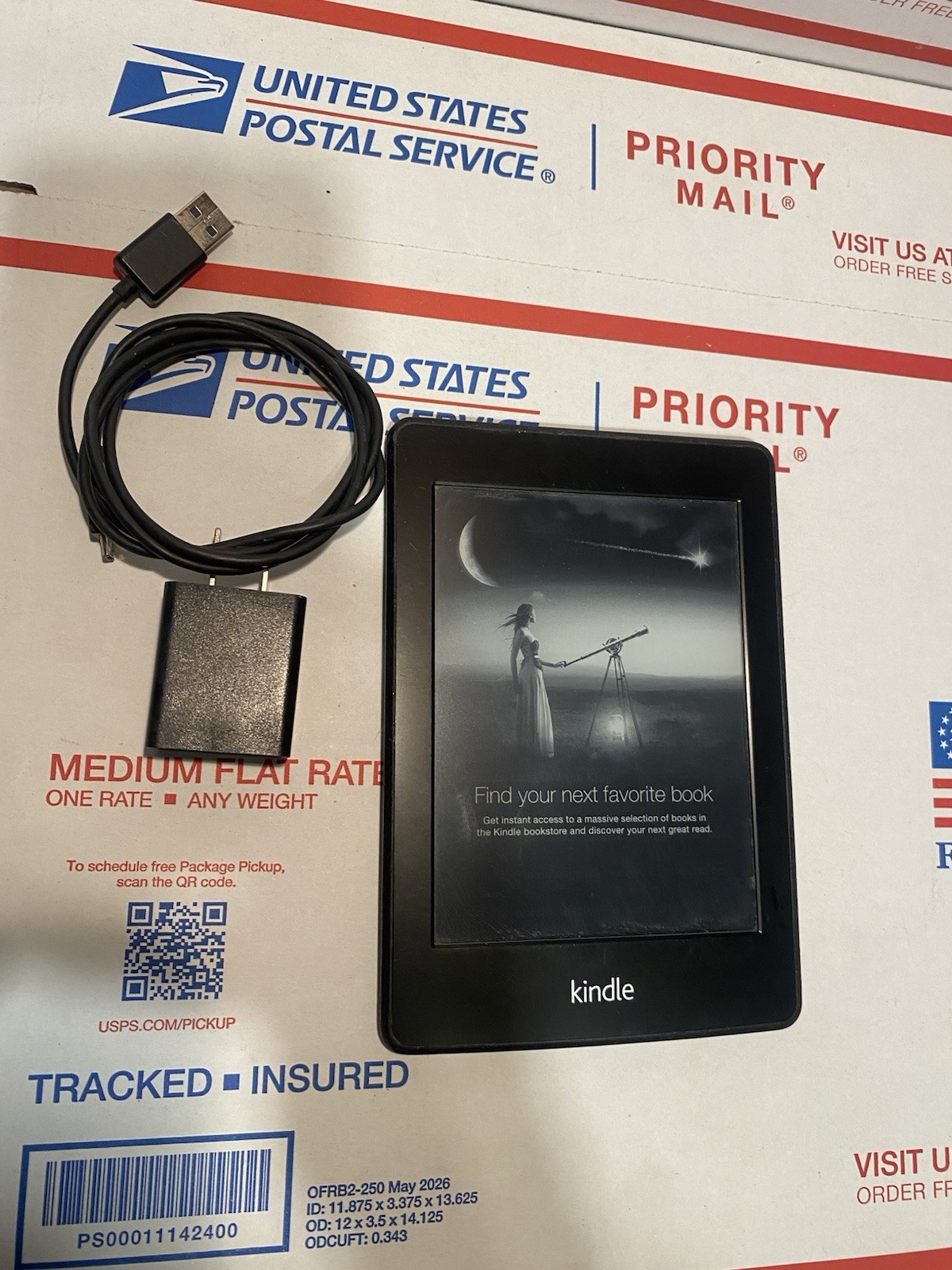 Amazon Kindle Paperwhite 5th Generation 6" 2GB, Black, EY21, Tested and Working