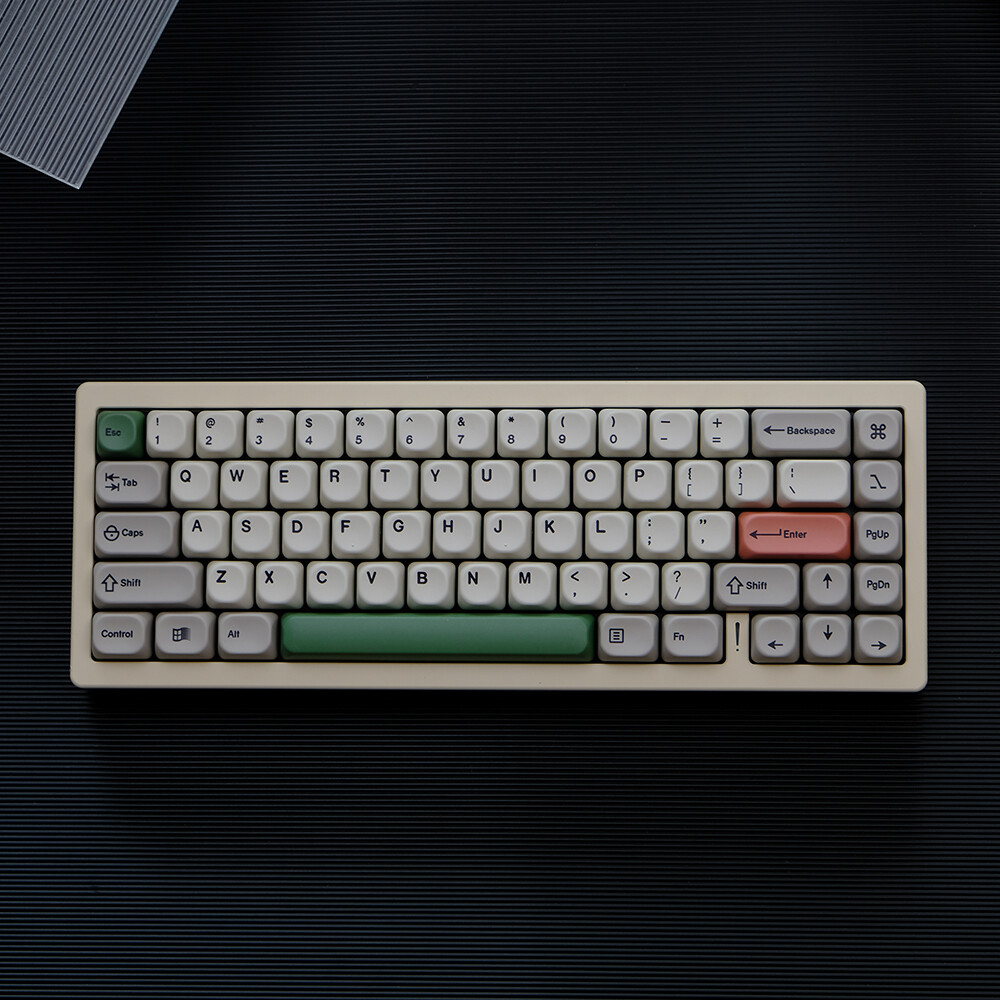 9009 Retro Gray MOA Profile Dye Sublimation PBT Keycap Set