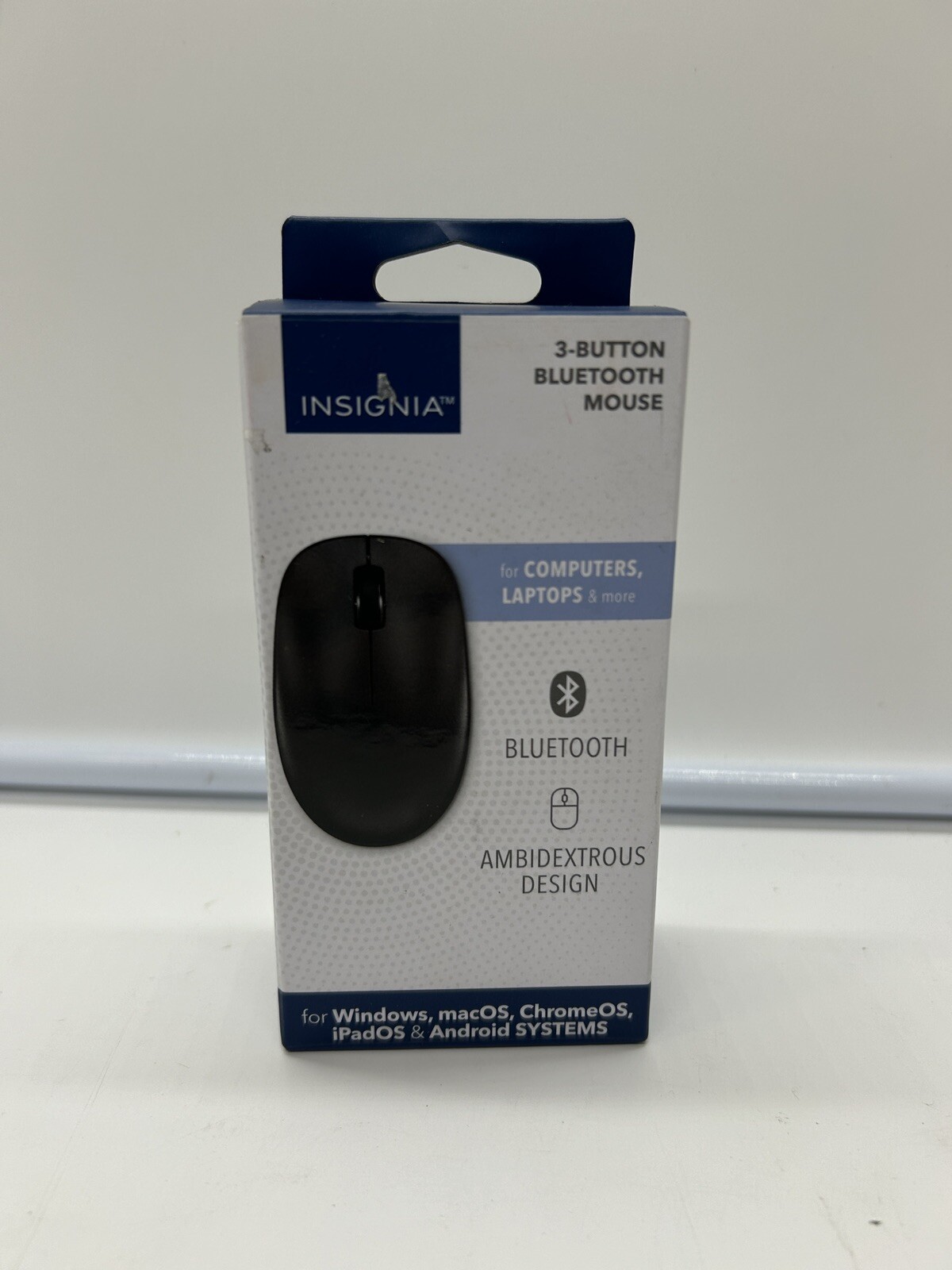 Insignia- Bluetooth 3-Button Mouse - Black