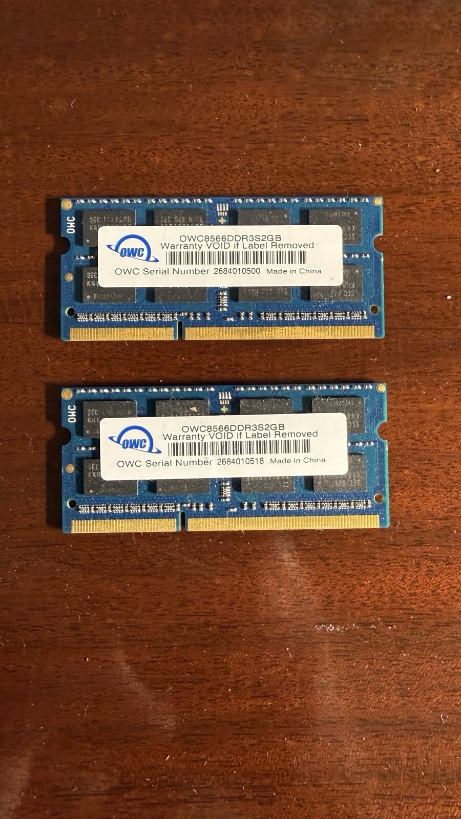 OWC 4GB (2x2GB) DDR3 1066 MHz SO-DIMM for Mac Memory Module OWC8566DDR3S2GB
