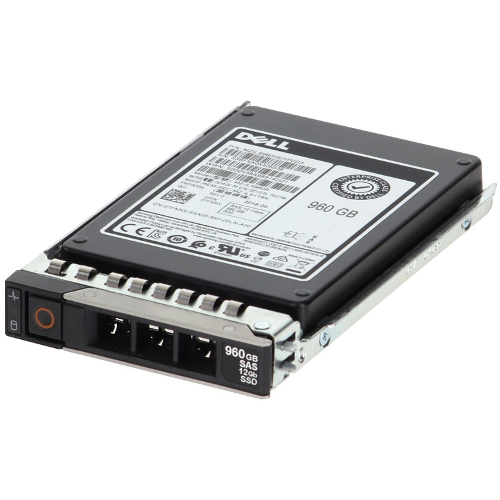 Dell 960GB 12Gbps SAS RI TLC 2.5 SSD PM1633a (7FNRX-OSTK)