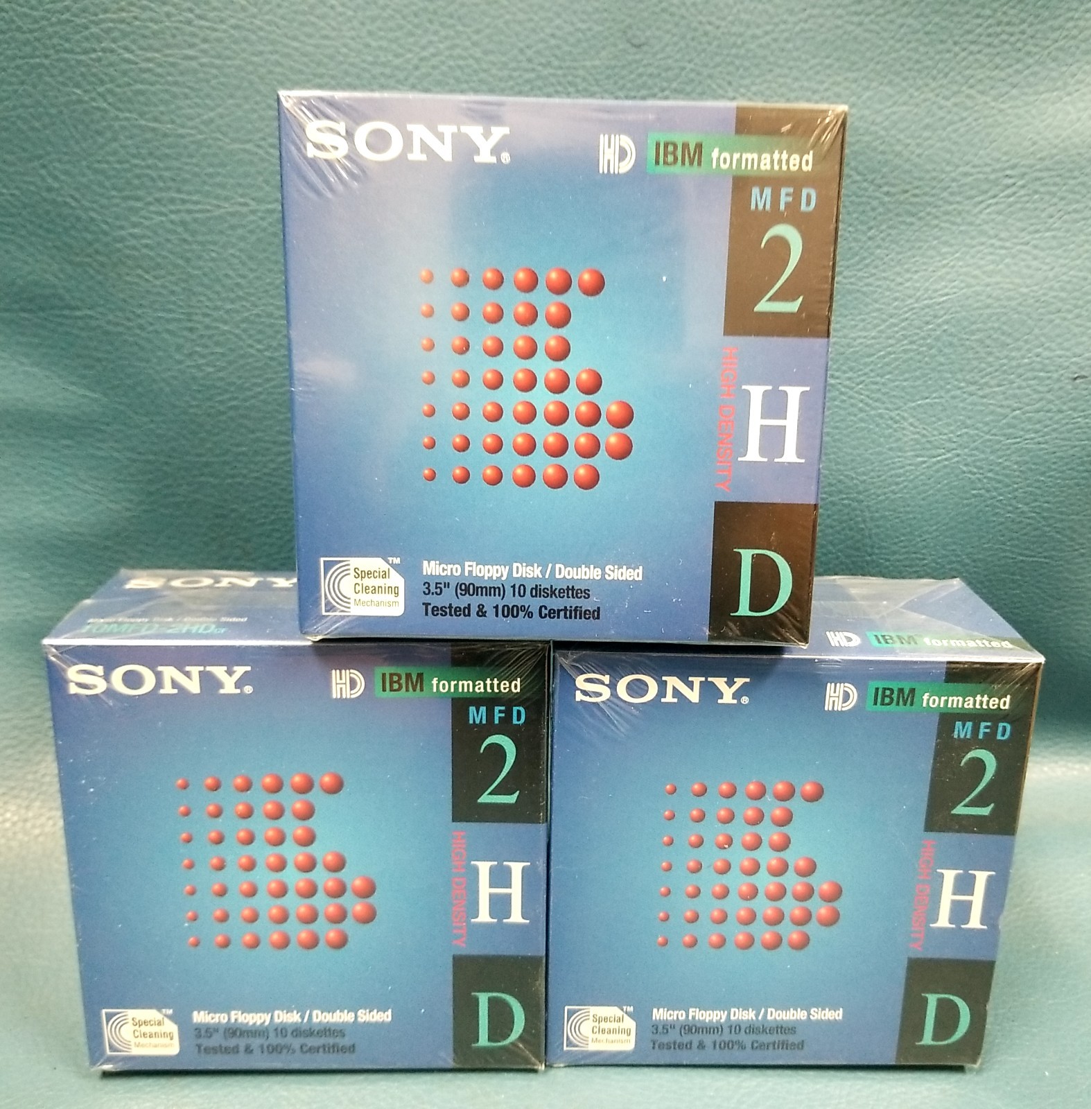 NEW Sony 3.5" 2HD Floppy Disks 30 diskettes Set of 3 Sealed 10 Packs