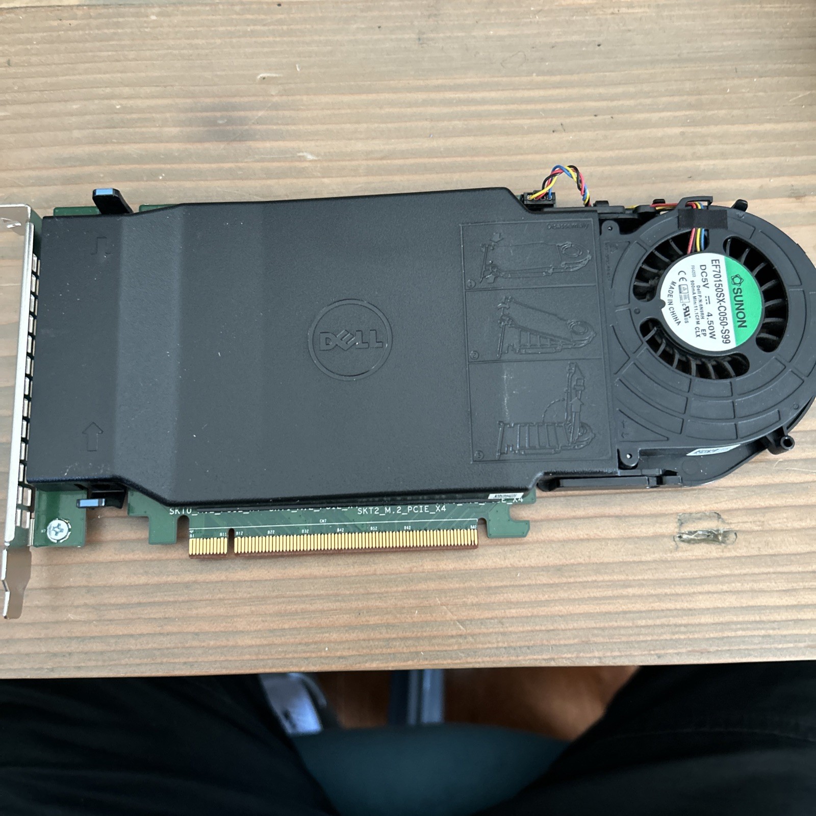 Dell DPWC400 Quad M.2 PCIe Solid State Drive Adapter Card P/N:080G5N 06N9RH