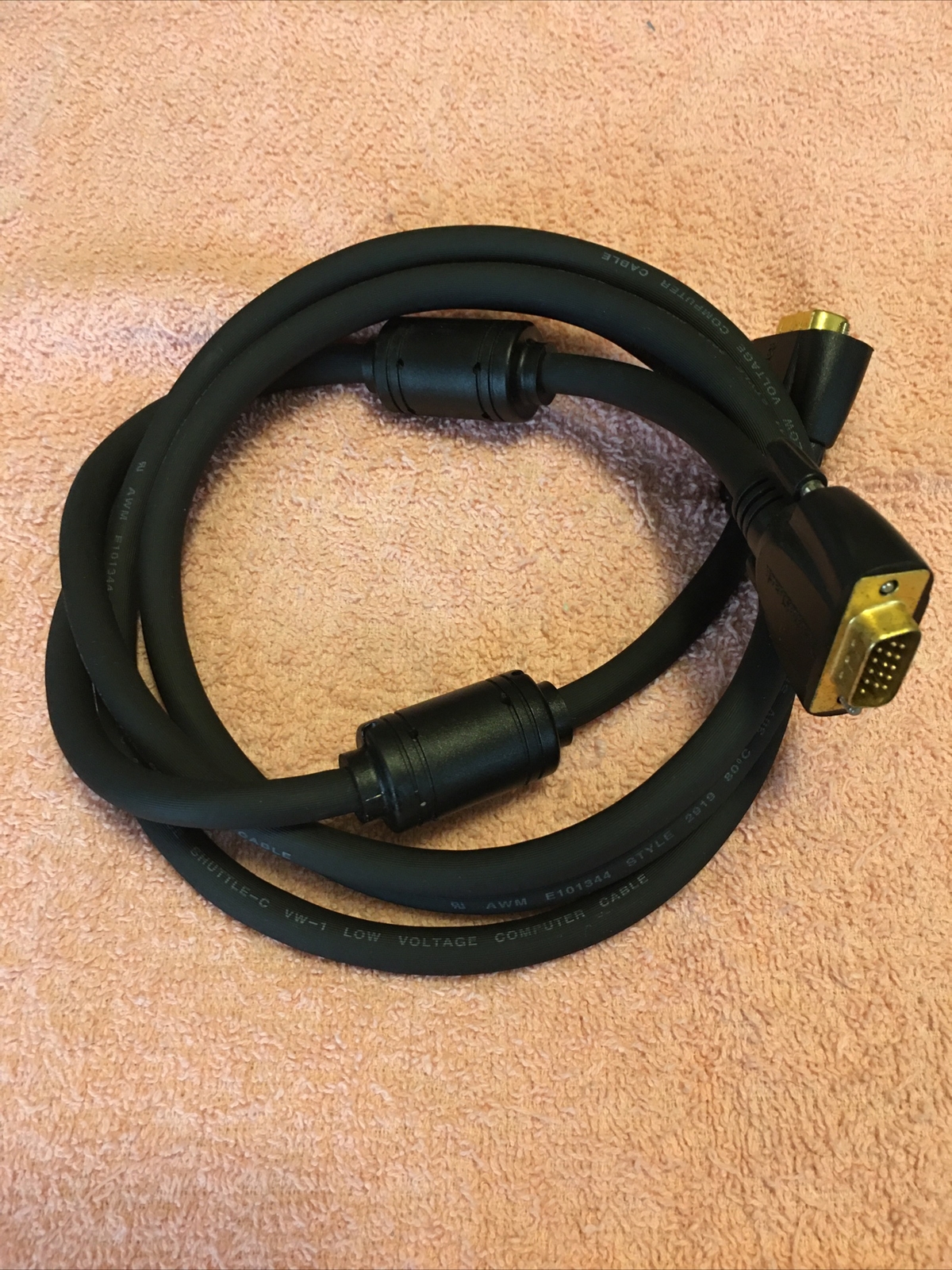 RADIO SHACK 6’ Foot Male to Male E101344 STYLE 2919 CABLE - USED