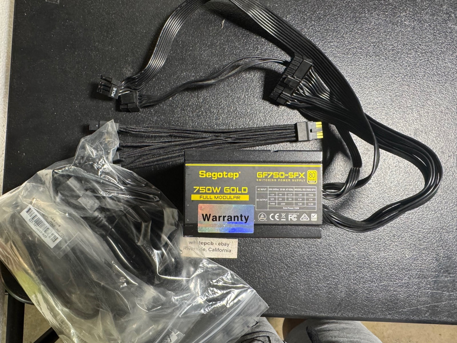 Segotep GF750 750W 80 PLUS Gold Fully Modular - Cable Included