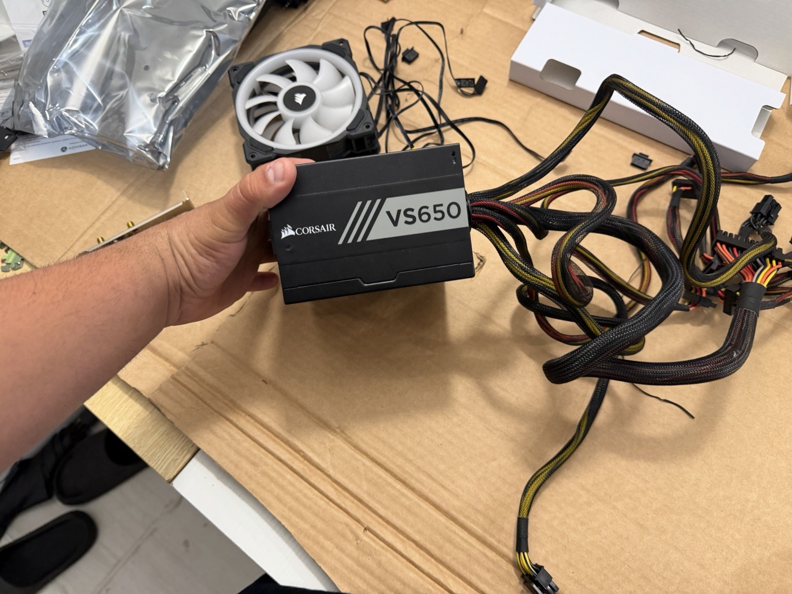 Corsair VS650 650W ATX Non-Modular PSU 24-Pin PCIe SATA Black