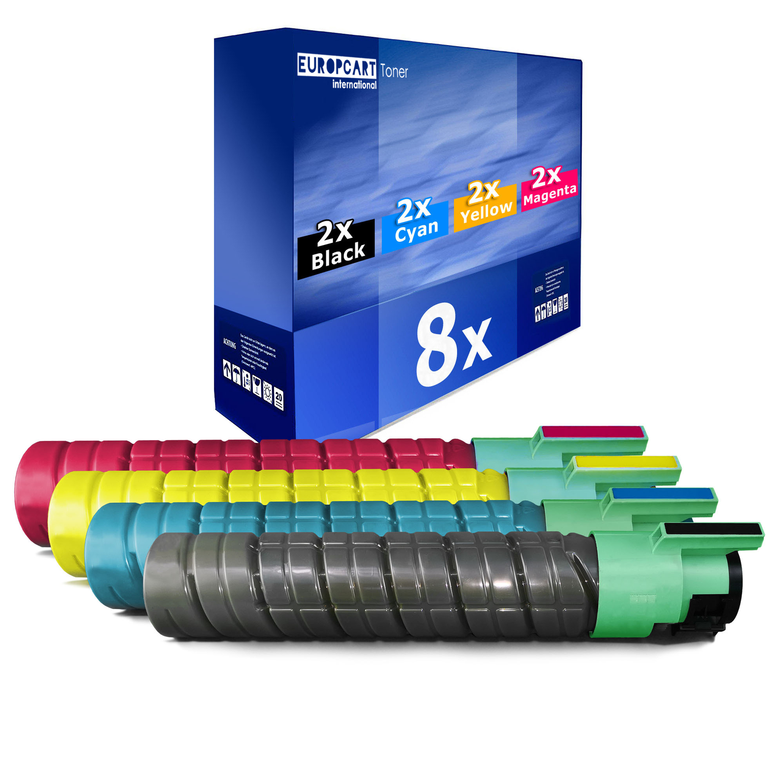8x Cartridge Replaces Ricoh Type 245 TYPE245