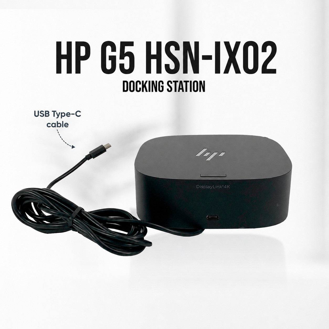Genuine HP G5 USB-C 4k Dock Station for Dell Latitude 5400 5410 5420 5430 NO PS