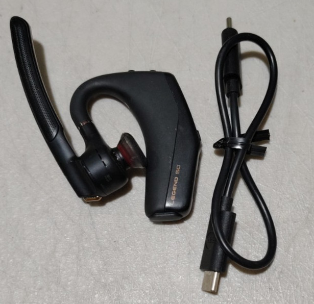 Poly Voyager Legend 50 Premium Bluetooth Headset Black USED *READ PLEASE