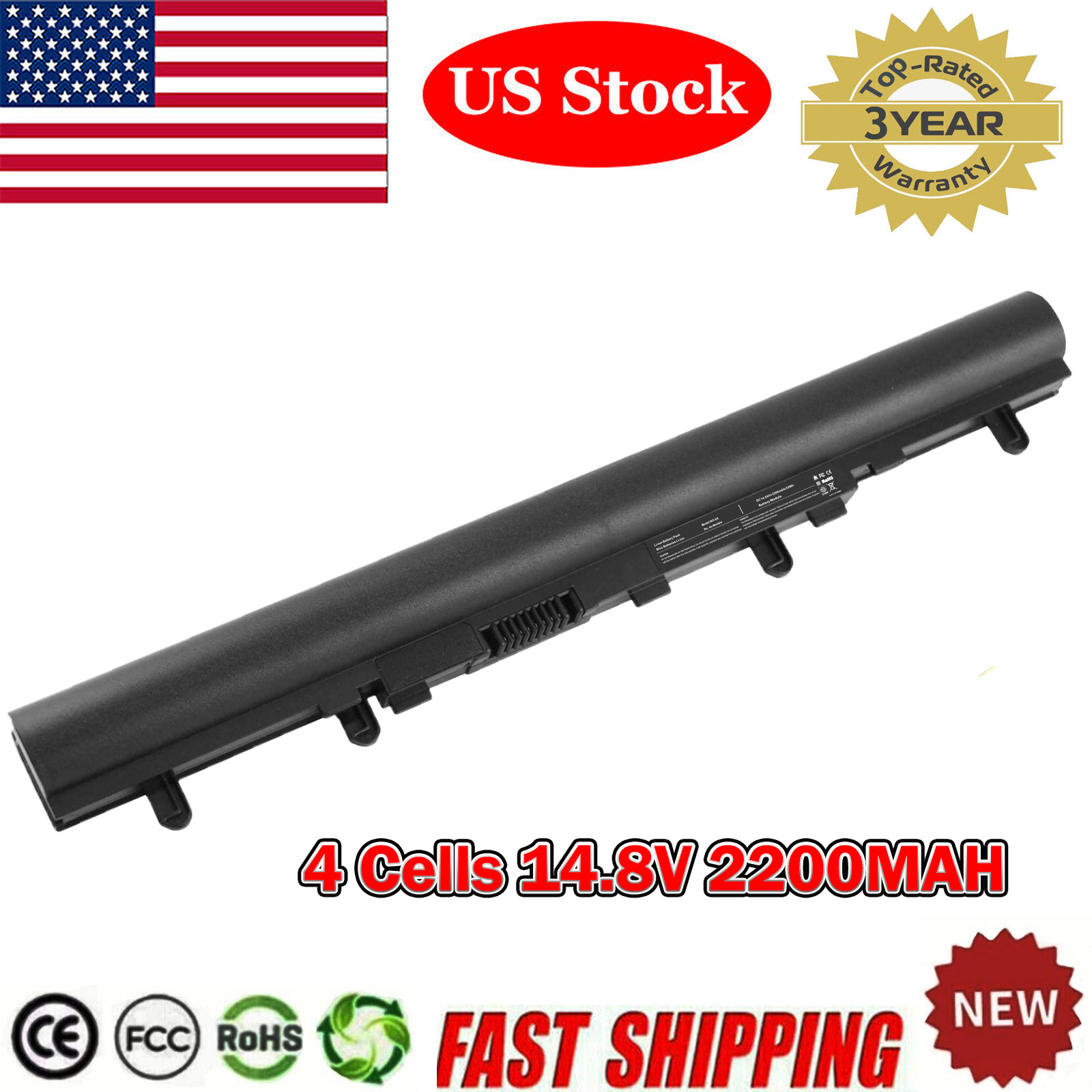 Battery for ACER Aspire V5-431 V5-471 V5-531 V5-571 V5-431G/P V5-471G/P 2200mAh
