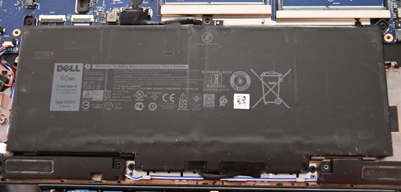 Original F3YGT Dell OEM Battery - Used