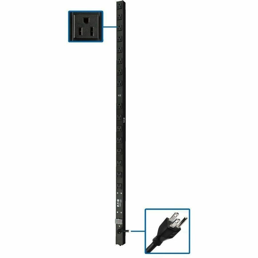 Tripp Lite PDU Basic 120V 1.44kW 16 NEMA 5-15R 5-15P 0URM PDUV1548