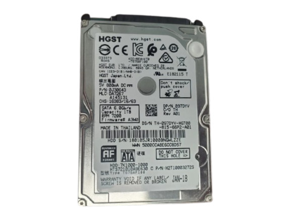 HGST HTS721010A9E630 1TB HDD 7K1000-1000 / 0J30643