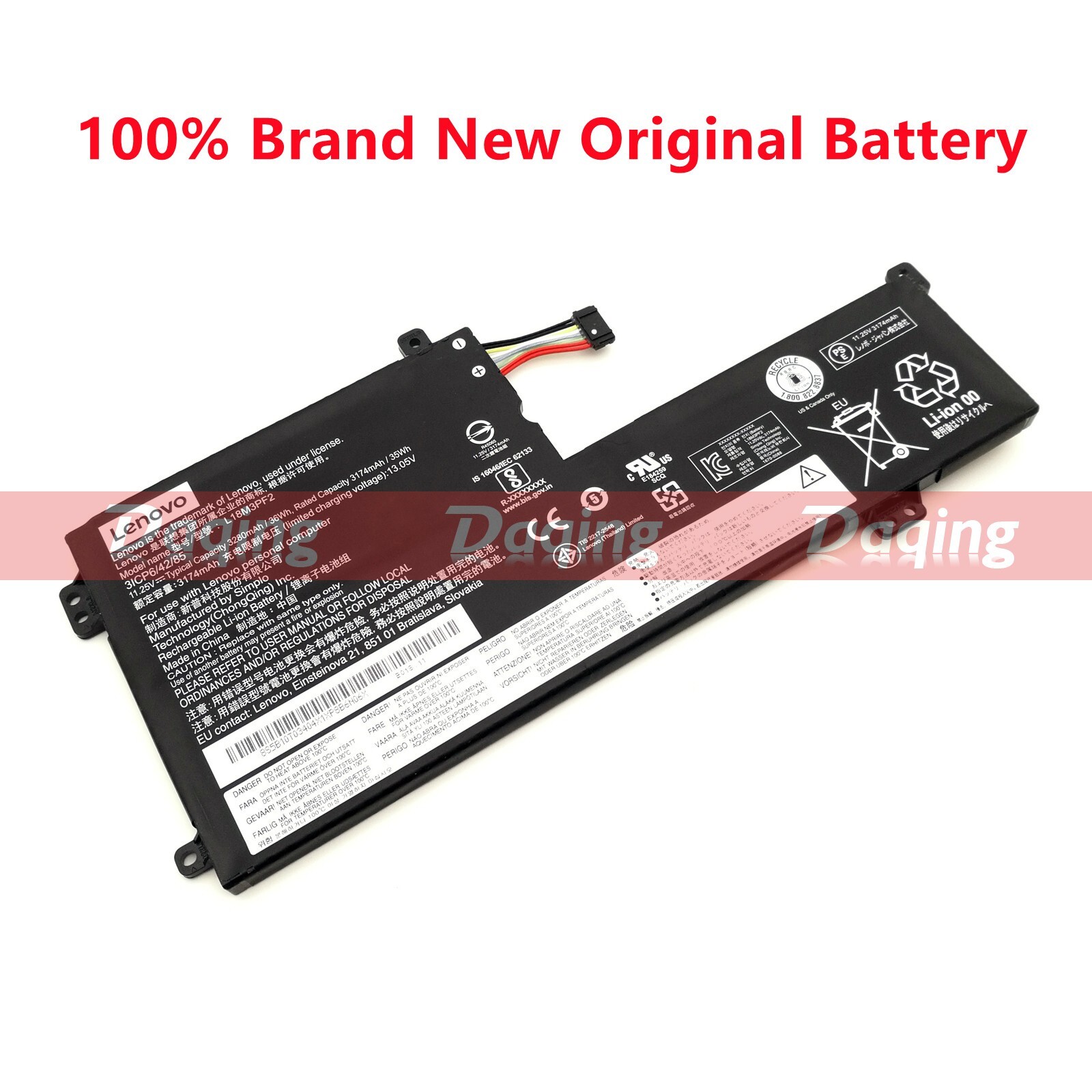 New Original L18M3PF2 Battery for Lenovo Ideapad L340-15IWL 17API L340-17IWL OEM