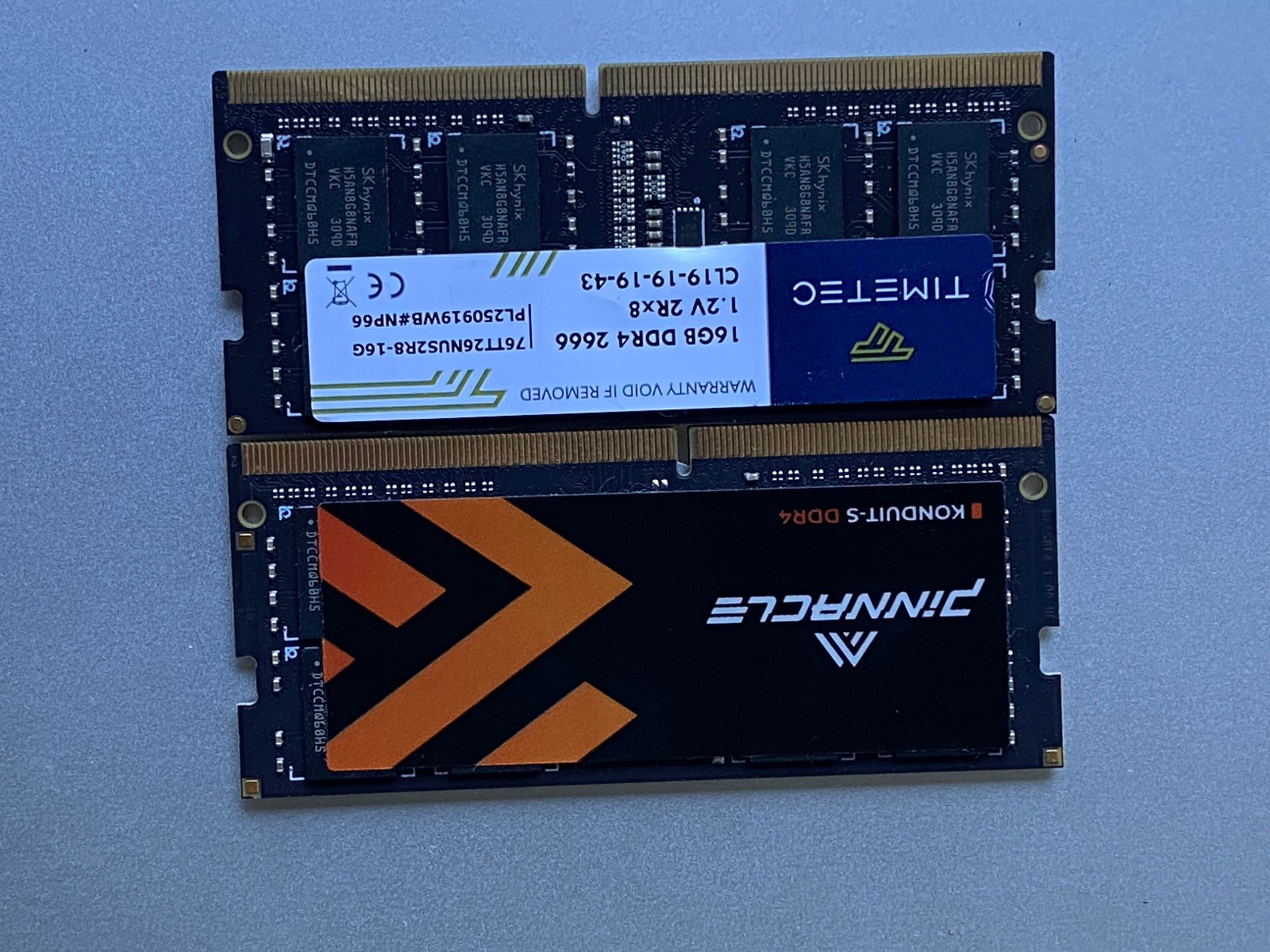 TIMETEC PINNACLE - 32GB kit (2x 16GB) SO DIMM DDR4 2666 : MEMORY RAM
