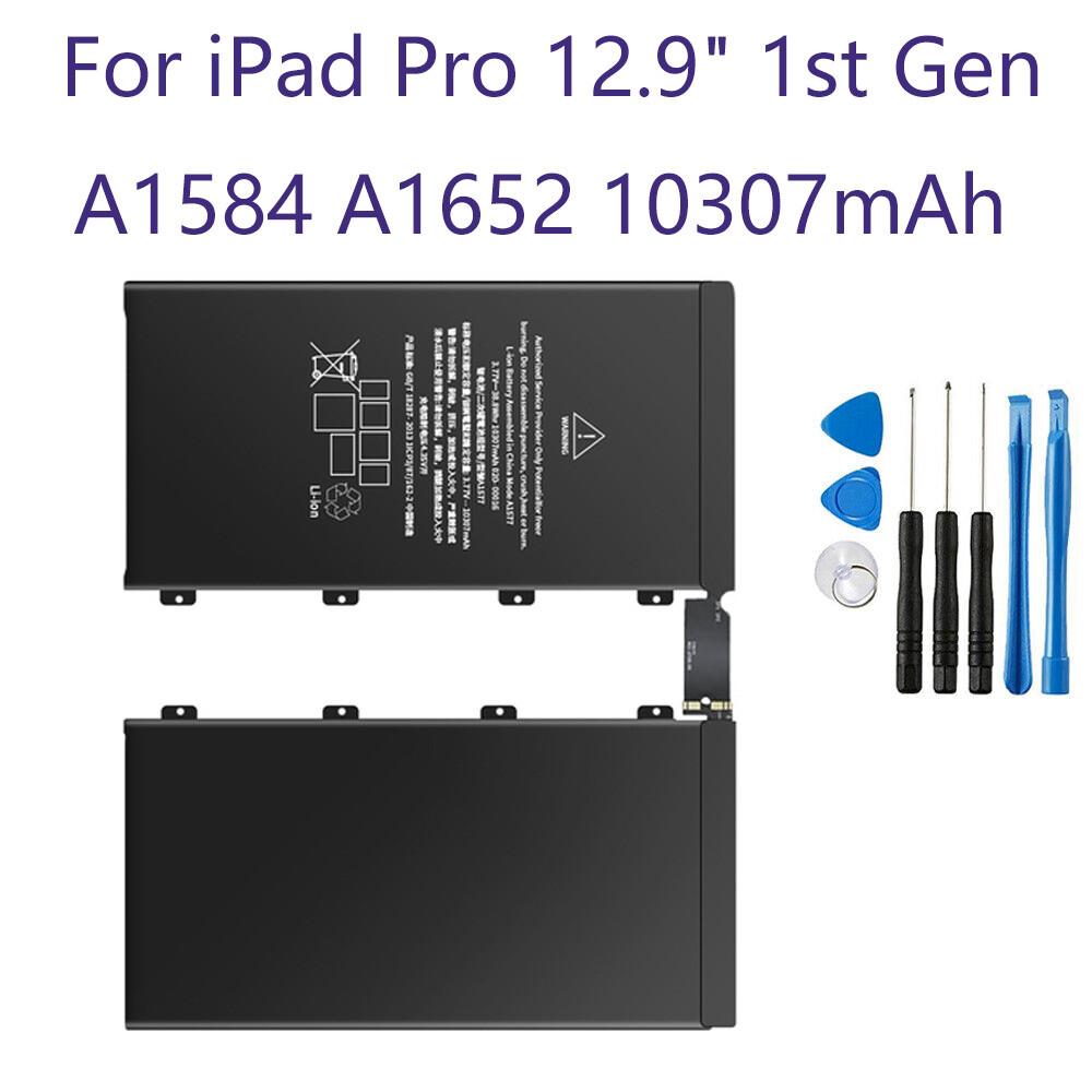 For iPad Pro 12.9 1st Battery A1584 A1652 Internal Battery Replacement 10307mAh