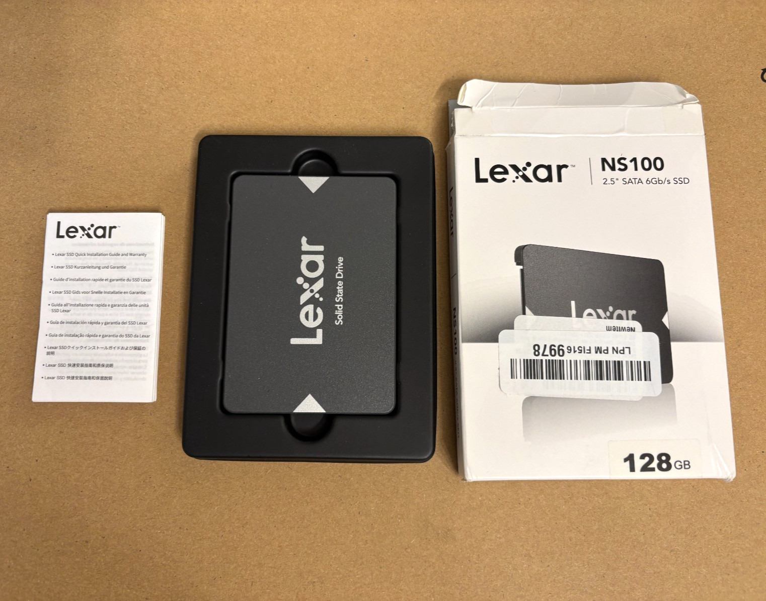 Lexar NS100 128GB 2.5" SATA 6Gb/s SSD, up to 550MB/s read