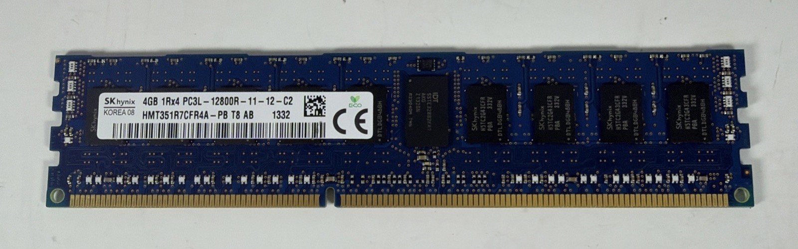 SK Hynix 4GB PC3-12800R-11-12-C2 DDR3L Server Memory HMT351R7CFR4A-PB T8 AB