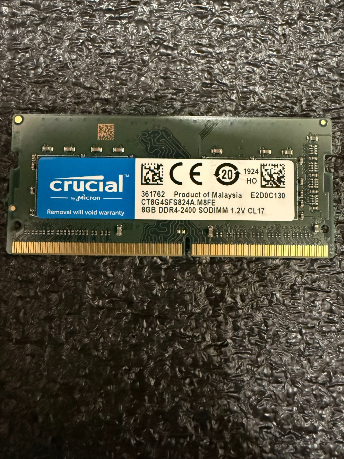 Crucial CT8G4SFS824A.M8FE 8GB DDR4-2400 PC4-19200 1Rx8 SODIMM RAM