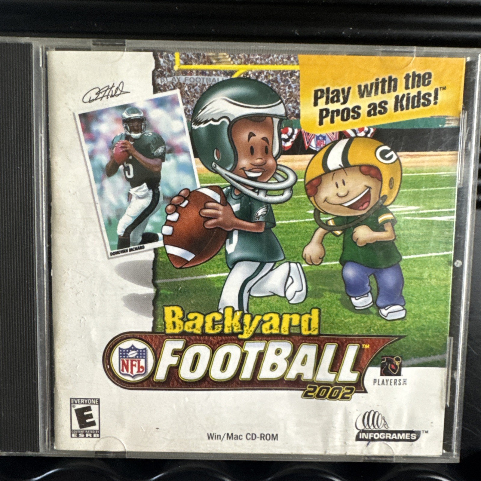 Backyard Football 2002 PC MAC CD kids quarterback NFL players sports teams game