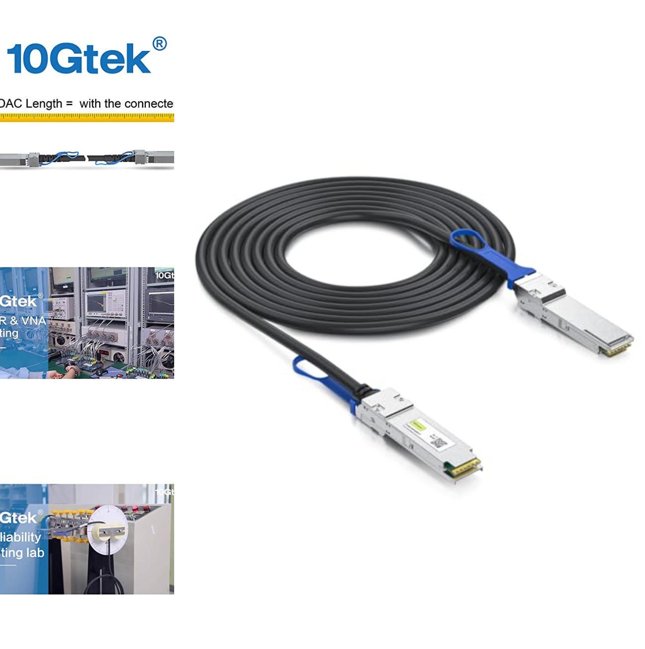 100Gb/s QSFP28 DAC Cable 0.5 Meter 30AWG Passive Direct Attach Copper 3.3V