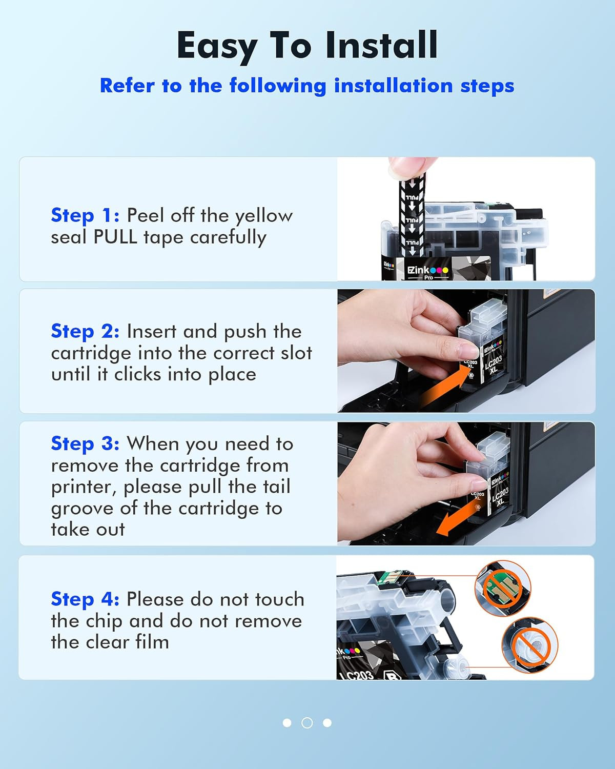 LC203 Compatible Ink Cartridges Replacement for Brother LC203XL LC201 LC201XL...