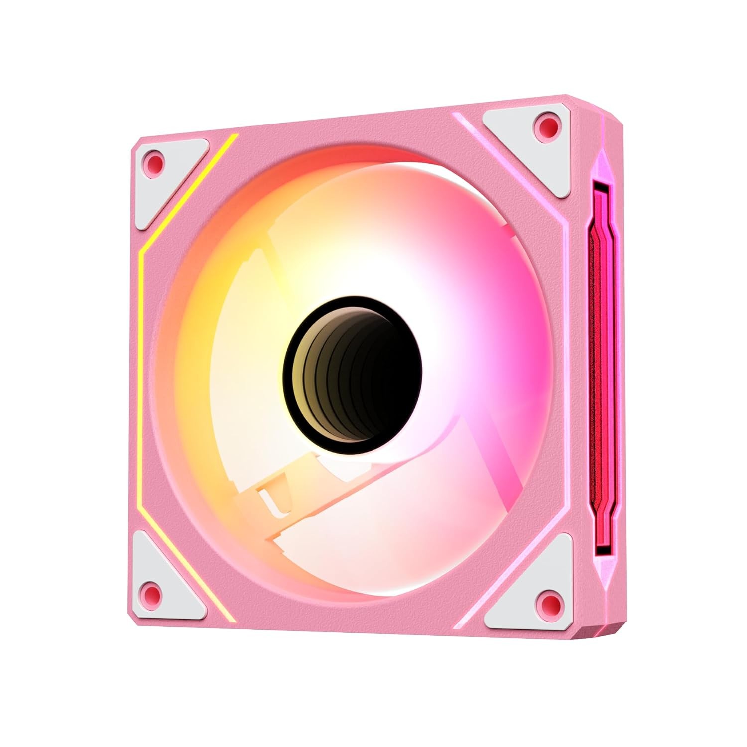 Vetroo LF120 120mm ARGB & PWM Case Fan with Infinite Mirror Design, FDB - Pink