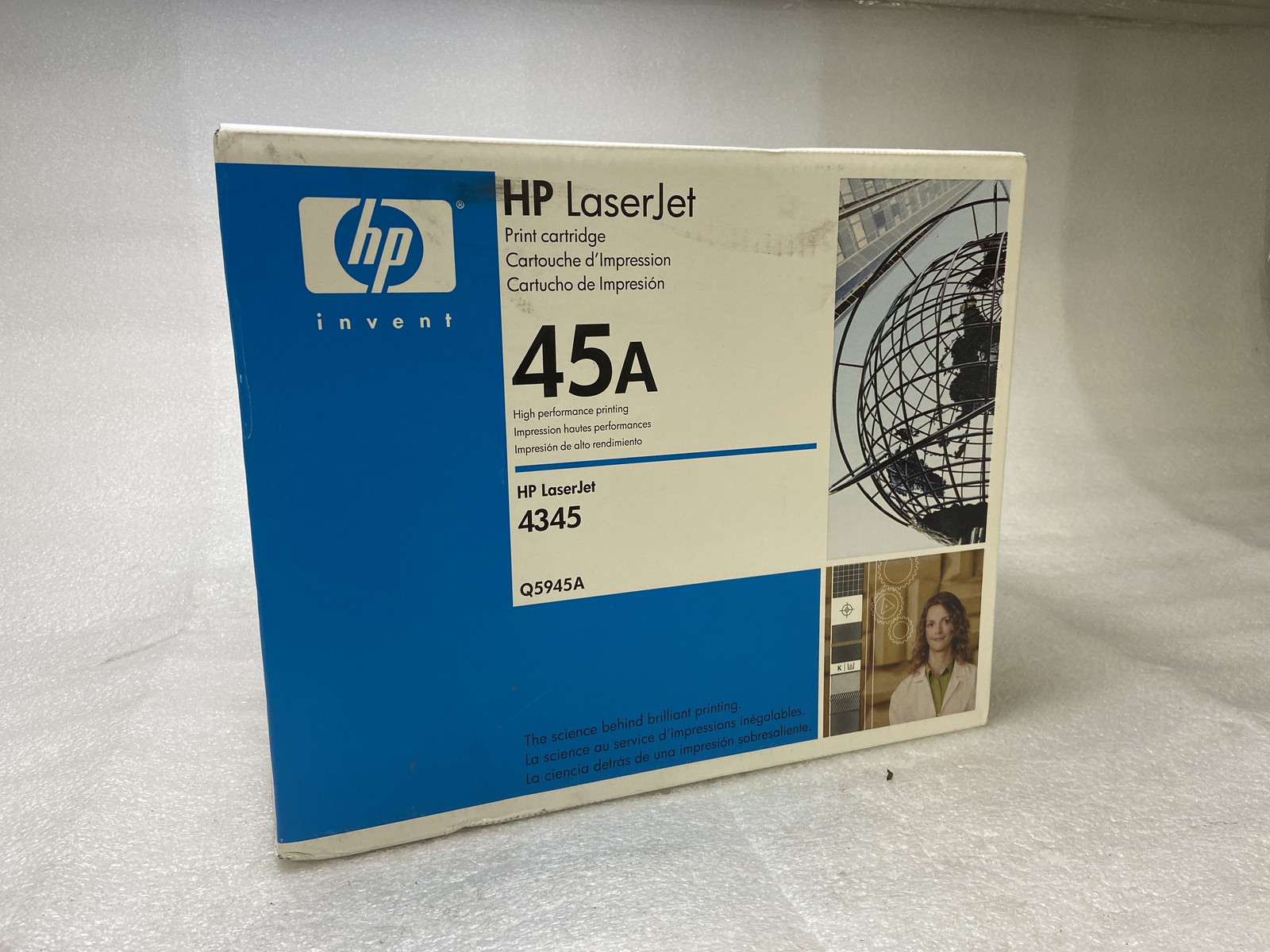 NEW SEALED HP LaserJet 45A Q5945A Black Toner Cartridge for 4345
