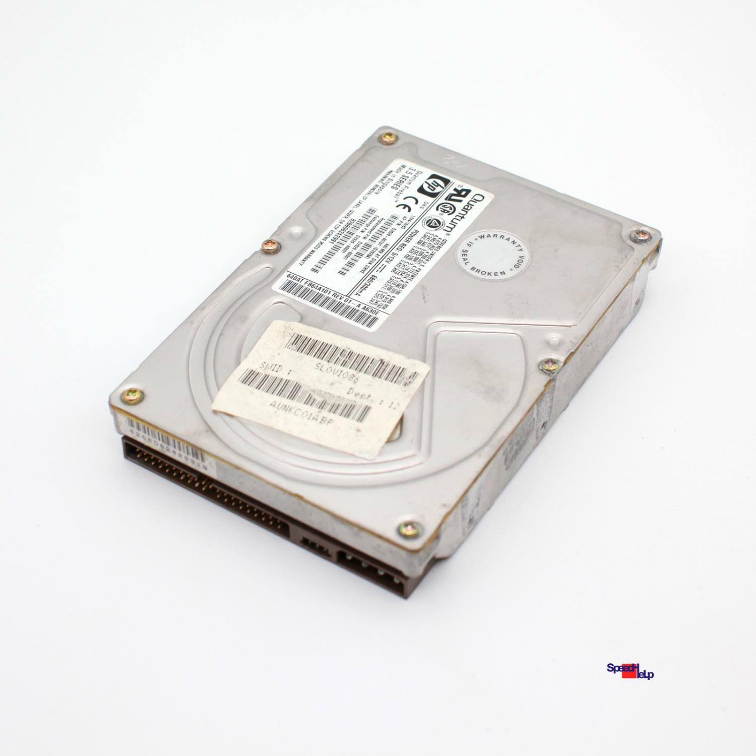 IDE ATA HDD Quantum Fireball 640AT FB64A101 Drive Festplatte 640MB Hard Disk