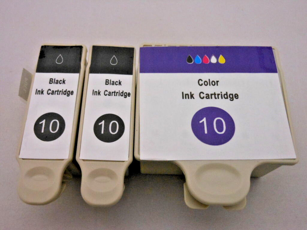 3PK 10 XL Black & Color Inkjet for Kodak ESP 9250 7250 5250 3250 5210 ESP9 ESP7