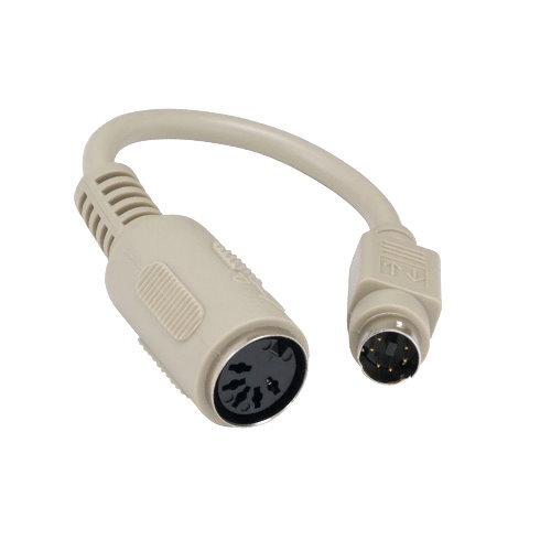 [Lot10] 6In MDIN 6 6Pin Male to DIN5 5Pin Female Adapter PS/2 Keyboard PC Comput