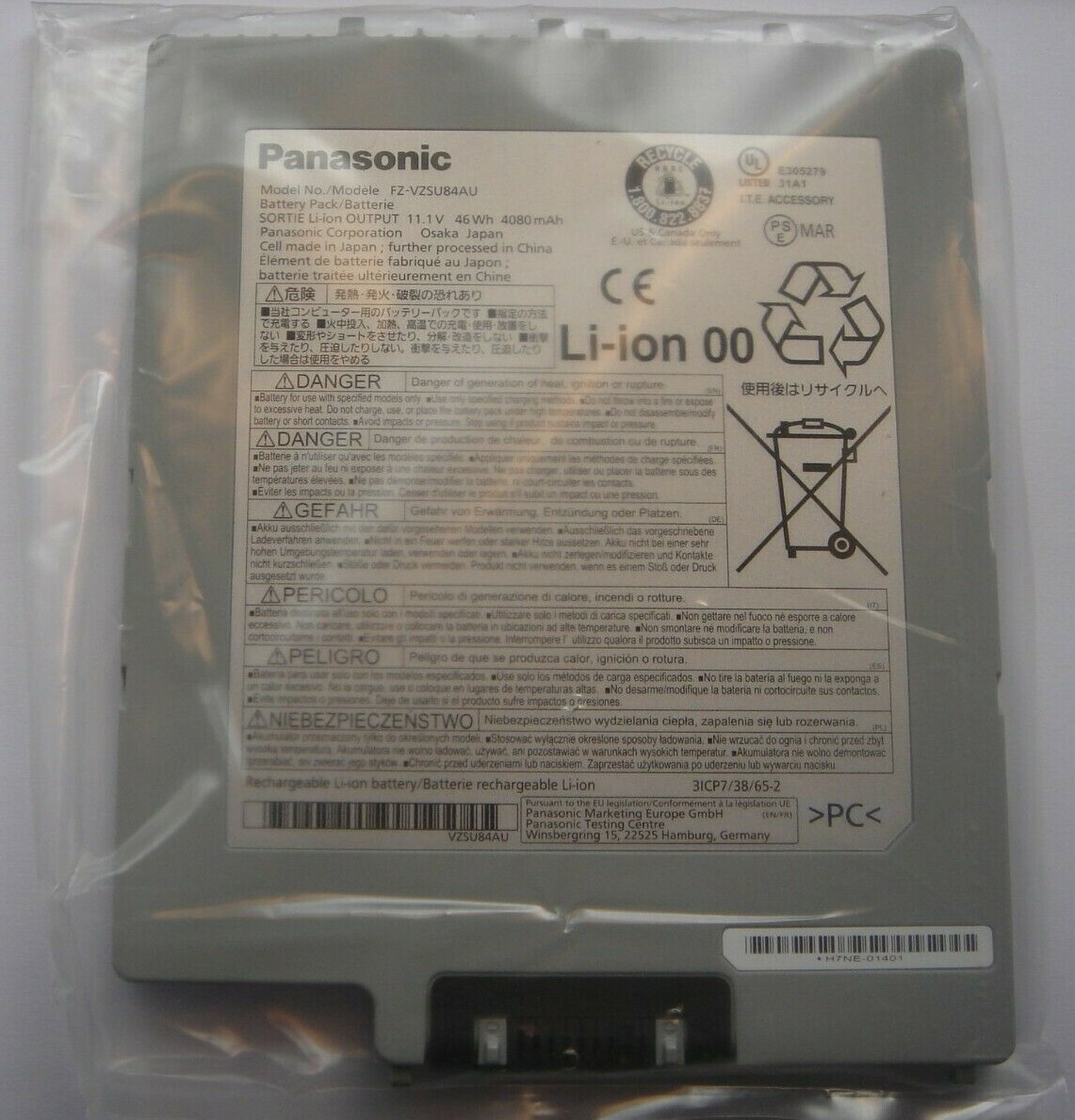 Original Panasonic FZ-VZSU84 Toughpad FZ-G1 Tablet PC New Genuine