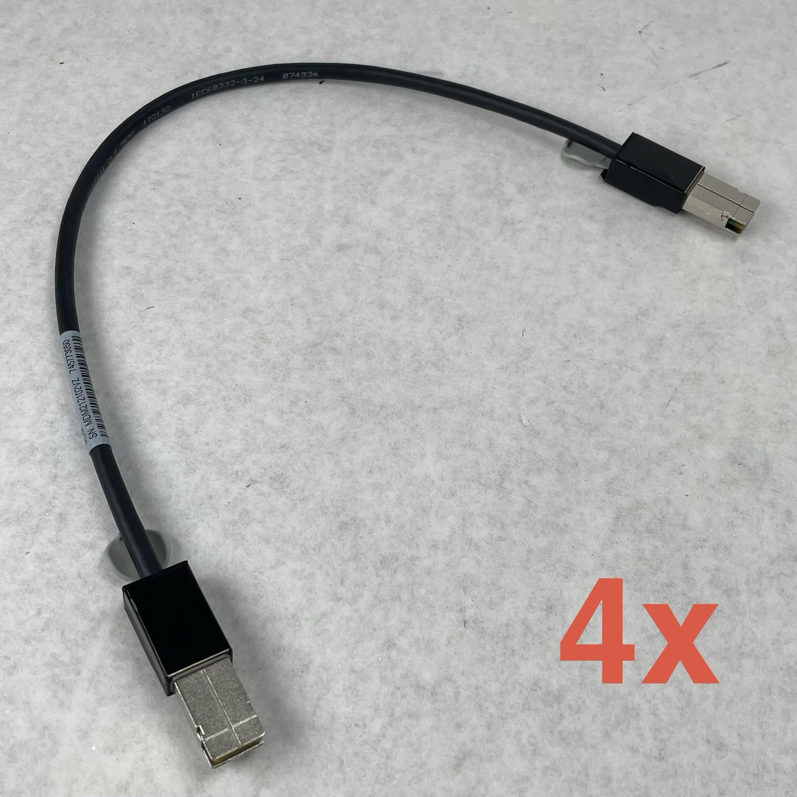 Leoni Cisco 37-0891-01 Used Untested  Cable 0.5m  L45593-E101-D5 Lot of 4