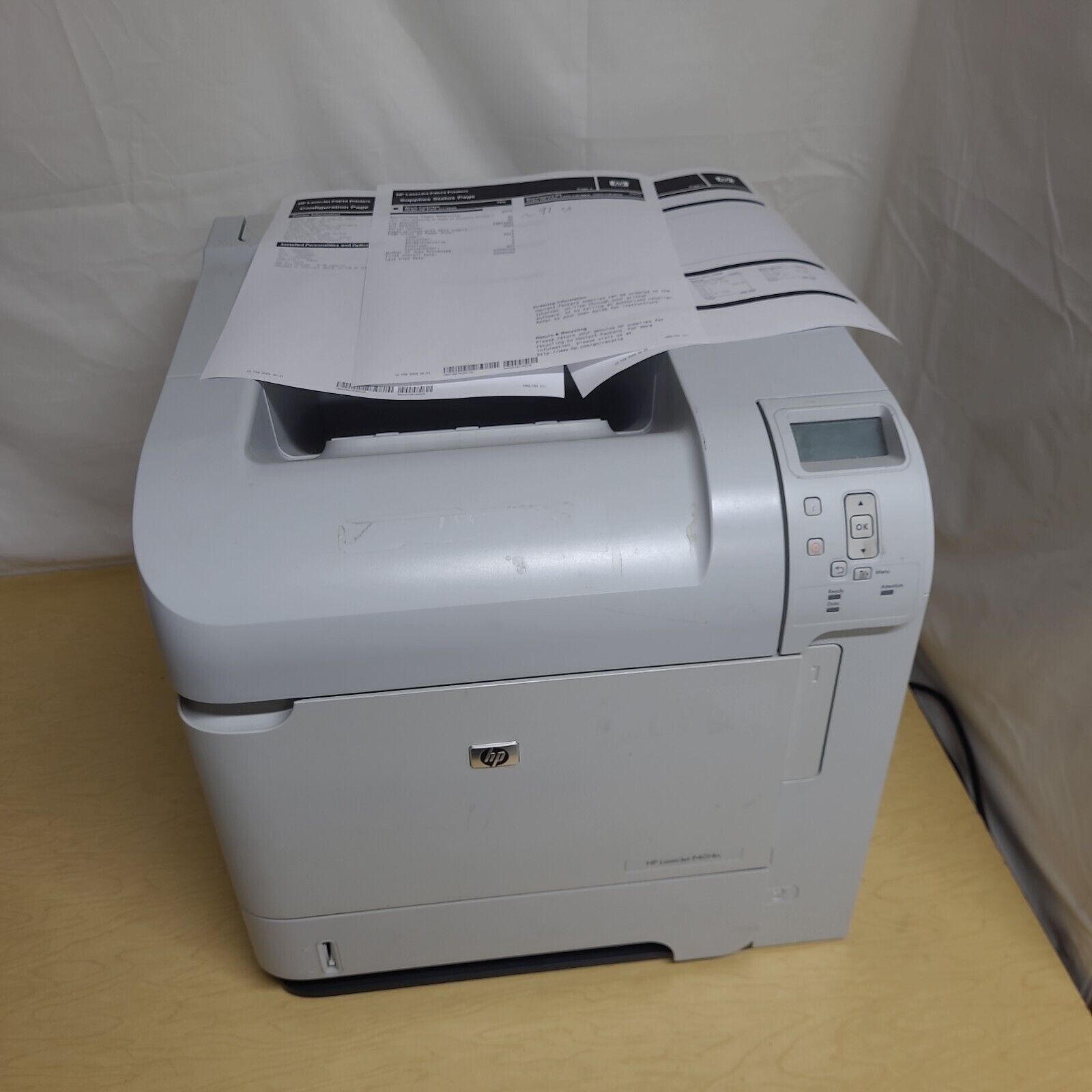 HP LaserJet P4014N Monochrome Laser Printer NO TONER Good Rollers
