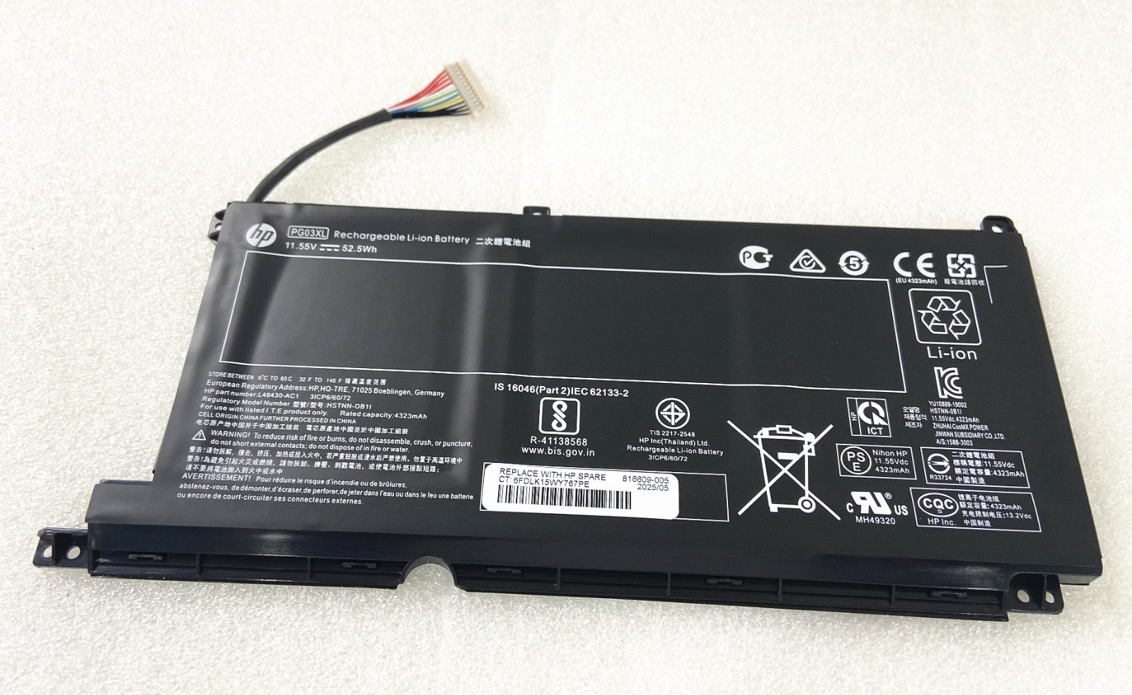 Genuine PG03XL Battery Pavilion Gaming 15-EC TPN-C141, TPN-Q229, TPNQ241 series