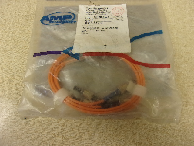 Amp Net Connect Tyco Electronics CA 62.5/125 ST-ST Zipcord 503994-1, Rev. C