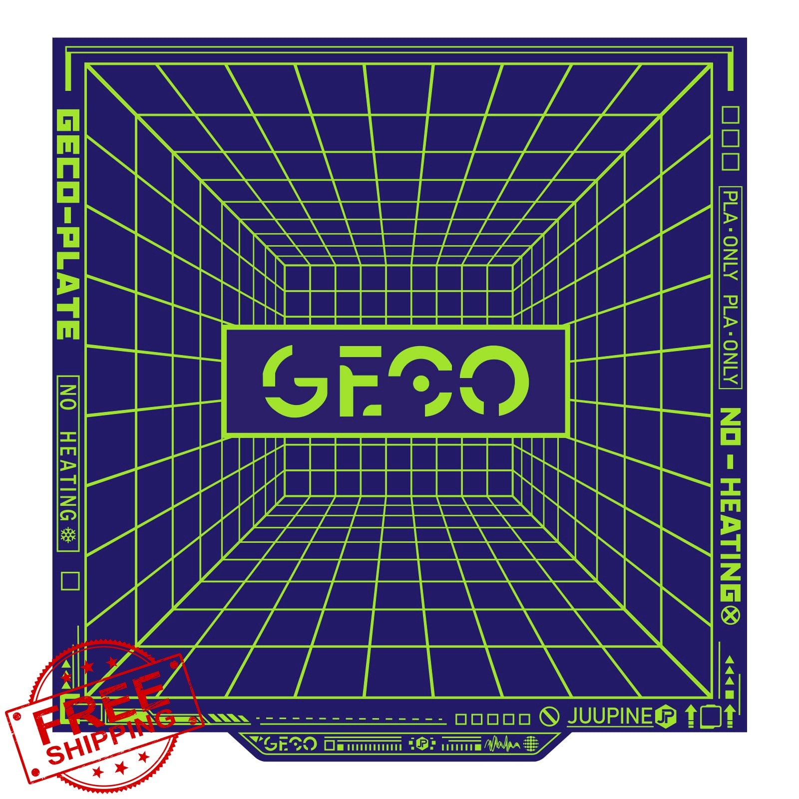 0°C Printing Geco Plate 235X235MM Build Plate PLA Cold Plate (No Heating) for...