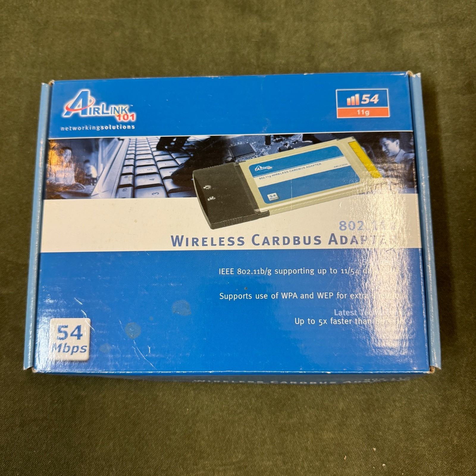 Airlink 101 AWLC3026 Wireless Cardbus Adapter 802.11G 54Mbps - Open Box