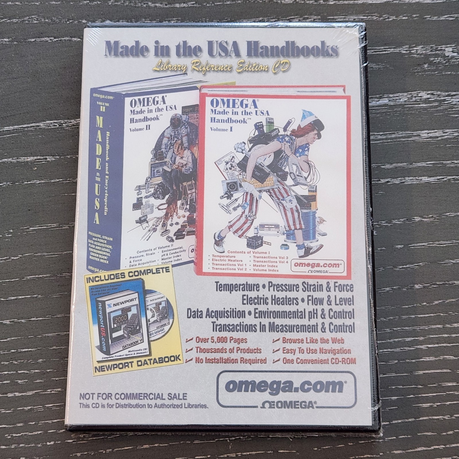 Omega Made in the USA Handbooks Library Reference Edition CD-ROM new sealed