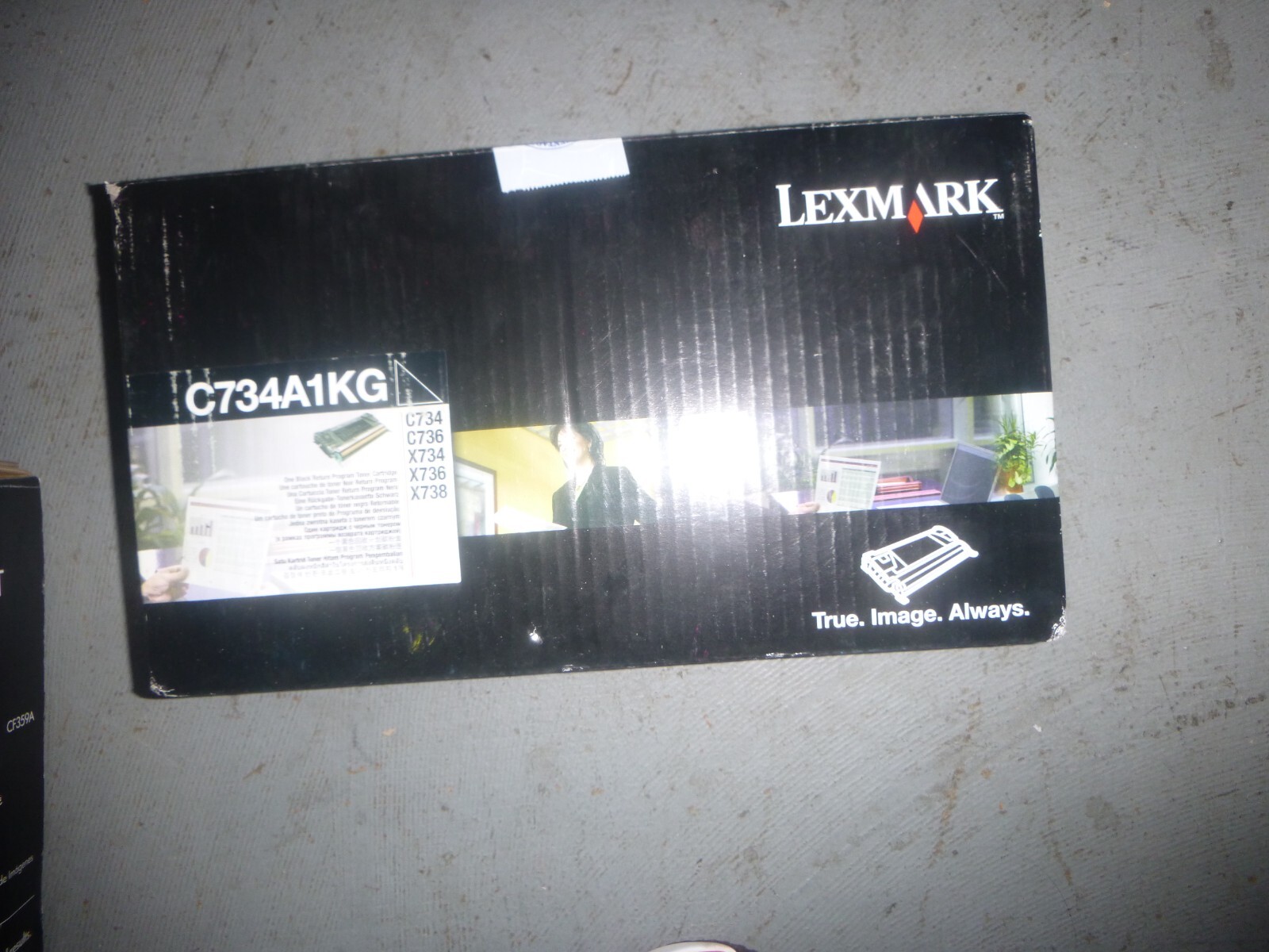 GENUINE LEXMARK C734A1KG BLACK TONER C734 C736 X734 X736 X738 NEW
