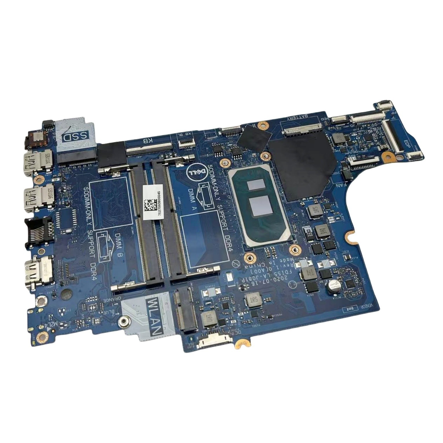 LA-J081P 0TW31C For Dell Inspiron 3501 Laptop Motherboard UMA With i3-1005G1 CPU