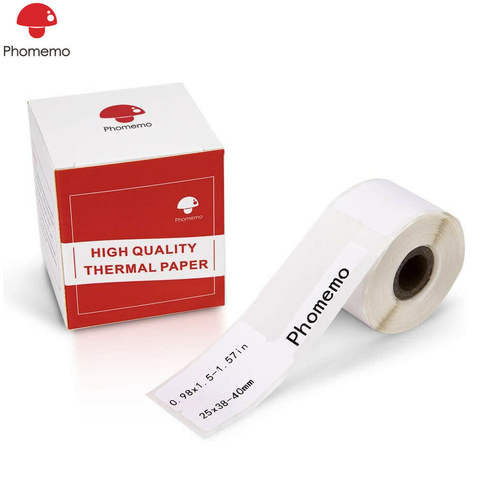 M110 Thermal Labels Self-Adhesive Label Jewelry Price Tag Product Name, QR code