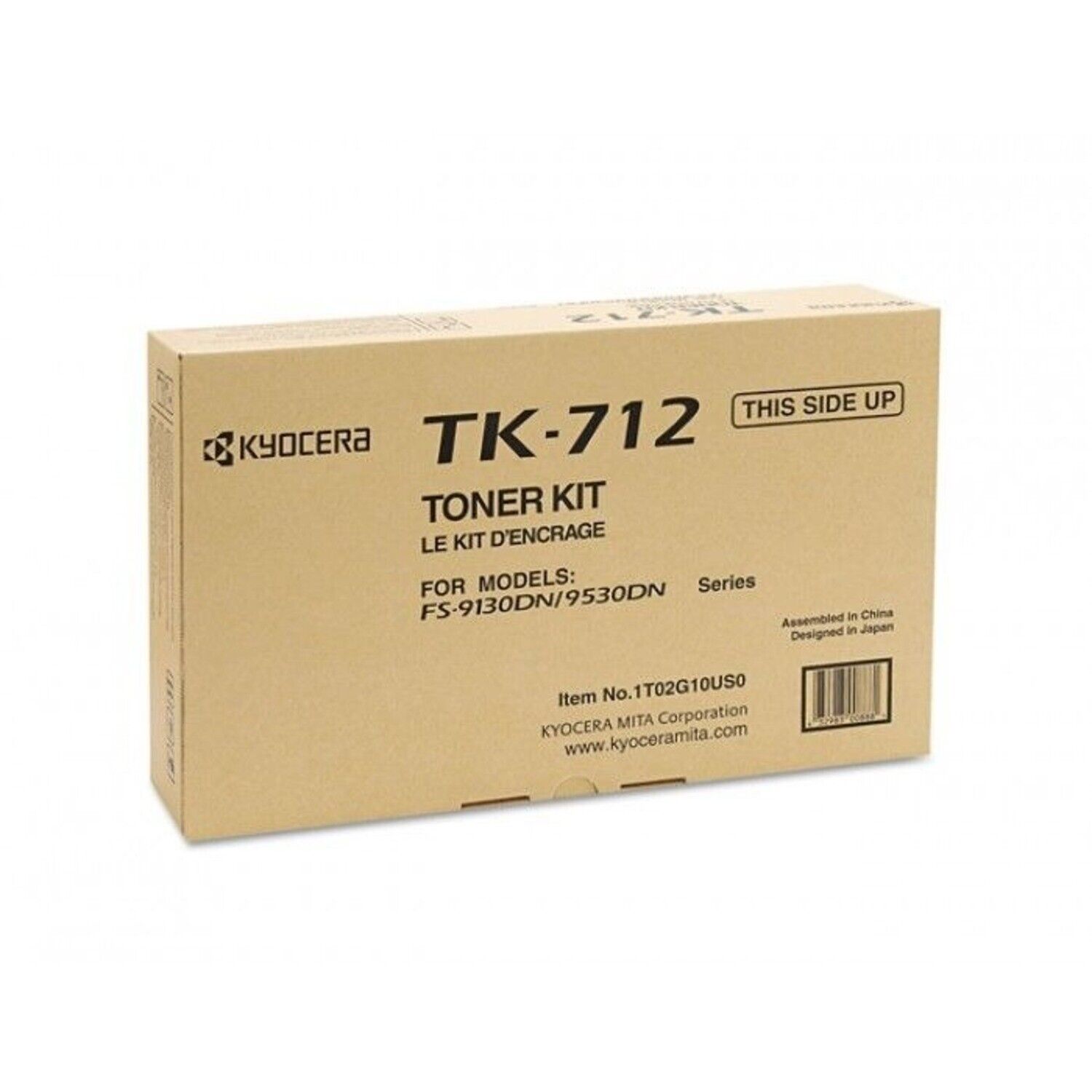 Genuine Kyocera 1T02G10US0 Model TK-712 Black Toner Kit for Use with FS-9130DN a