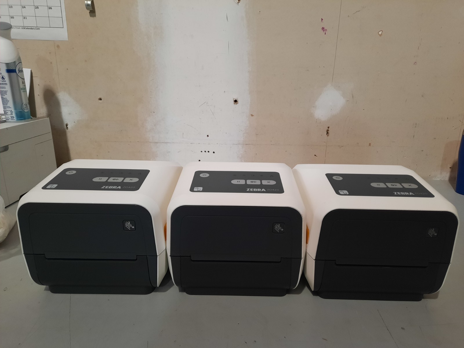 Lot of 3 Zebra ZD420 ZD42H43-C01E00EZ Printer Bad Printheads FOR PARTS