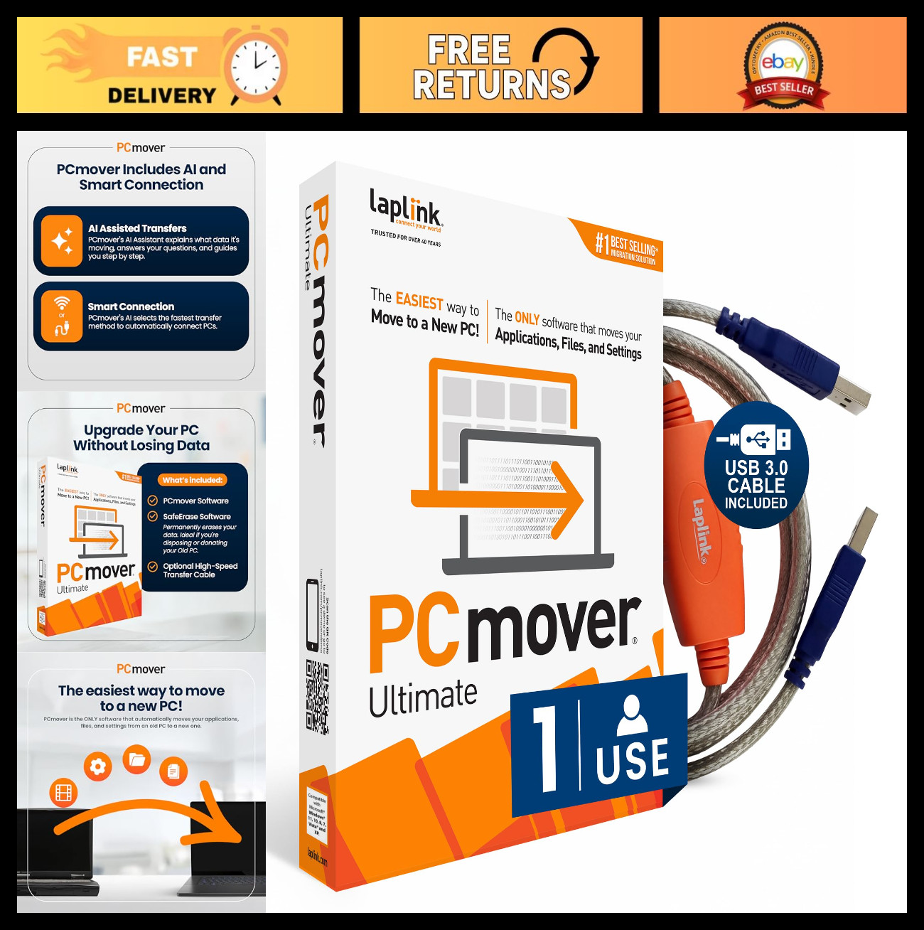 Data Transfer Software for PC Migration - Move Applications, Files & Settings -