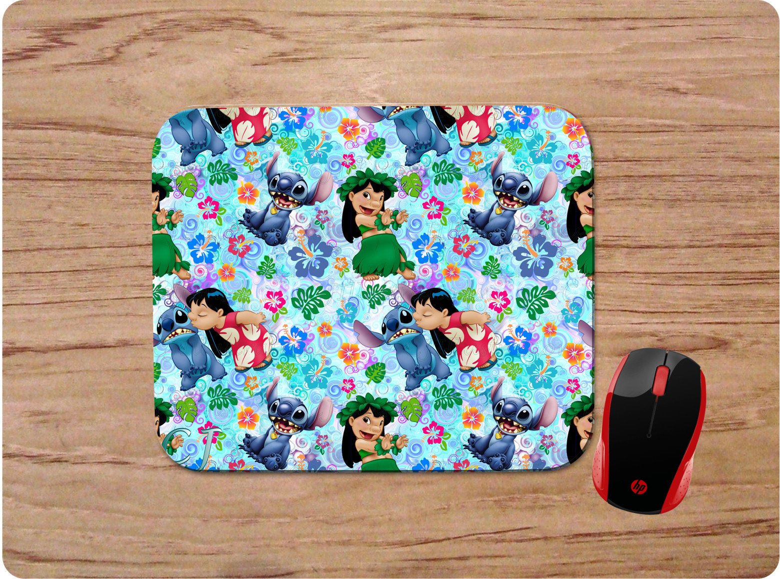 LILO AND STITCH COLLAGE CUSTOM DESIGN DESK PC MOUSE PAD MAT HOME OFFICE GIFT