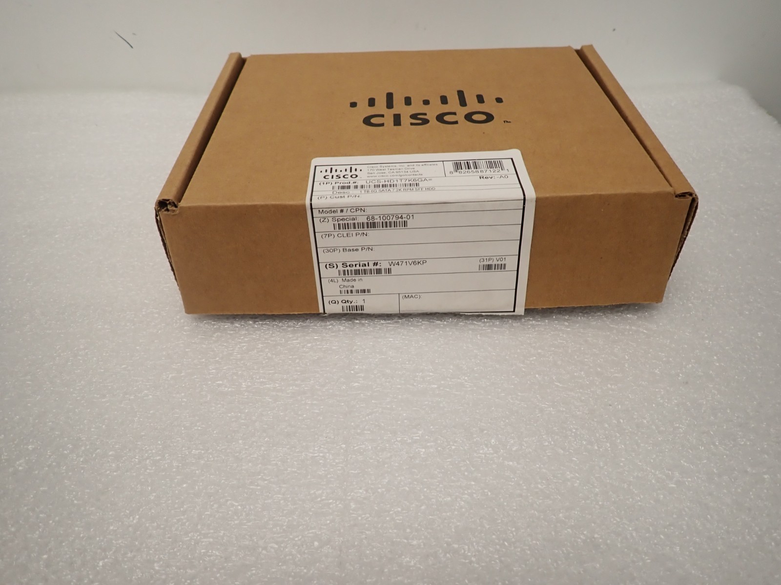 NEW OPEN BOX GENUINE CISCO 1TB 2.5" 6GBPS SAS Server HDD / UCS-HD1T7K6GA
