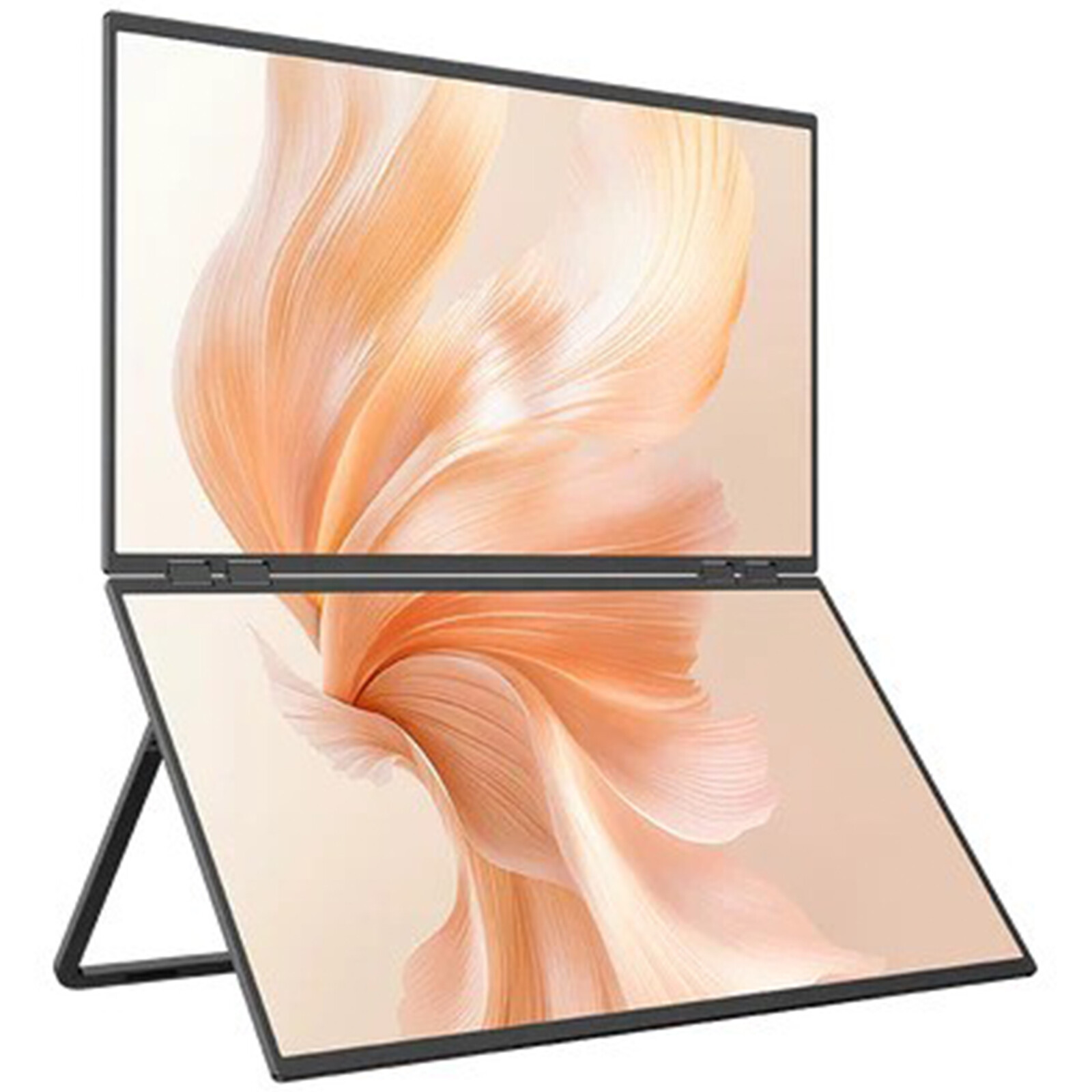 UPERFECT 23.8" 1080P 100Hz Dual Screen Portable Computer Monitor with Stand&VESA