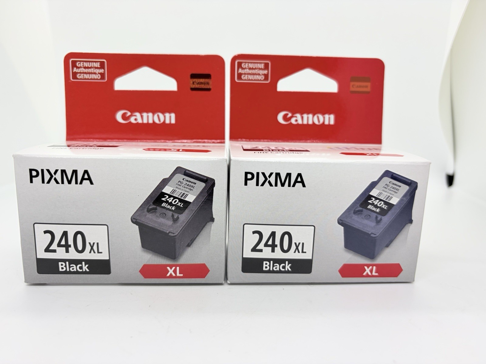 Lot of 2 NEW Canon Pixma 240 XL Black Ink Cartridge - New In Box