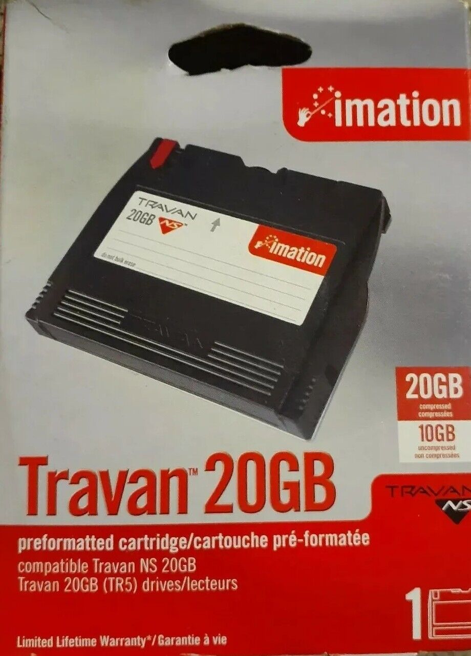 Imation Travan 20GB Preformatted Cartridge for NS 20GB (TR5) Drives